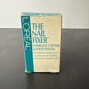 VTG L'Oréal The Nail Fixer Emergency Repair & Wrap System NEW OLDSTOCK RARE‎
